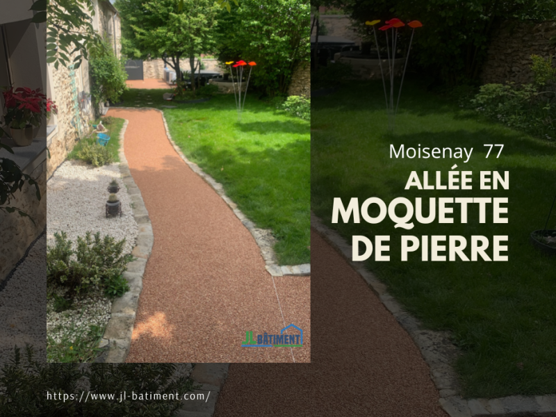 allée de jardin en revêtement Résinéo