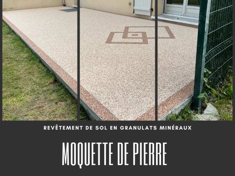 Moquette de pierre avec motif